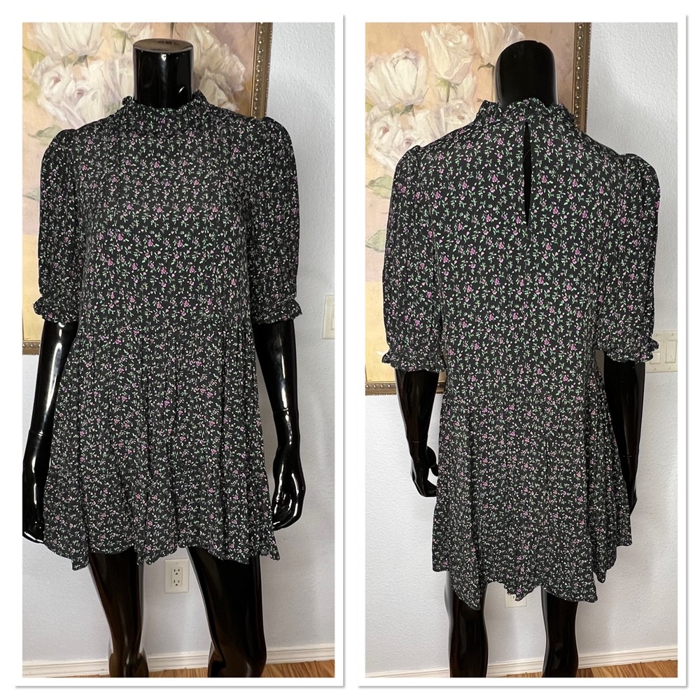 Zara The Lisa 100% Viscous Mini Dress Sz XS